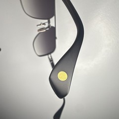 DITA KUDRU Men’s Aviator Sunglasses Black Metal Frame Gray Gradient Lenses