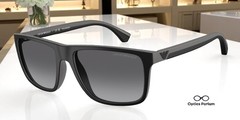 EMPORIO ARMANI EA4033 5229T3 Black Grey Polarized Grey Grd 56mm Men’s Sunglasses