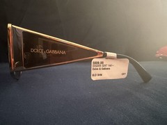 DOLCE N GABBANA DG2305 02 87 Gold Dark Grey 44 mm Men’s Sunglasses