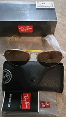 🔥 RAY-BAN Pilot TITANIUM POLAR CHROMANCE Round Sunglasses – RB8063 M 55-16mm