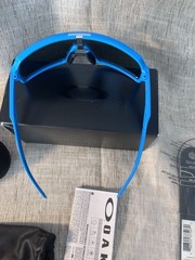 Oakley Sutro OO9406 Shield Sunglasses Blue Frame Mirrored Blue Lenses
