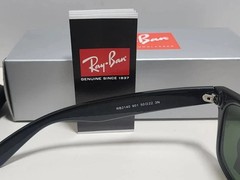 RayBan 2140 Sunglasses Black Frame with 50mm Green Glass Lenses -new