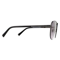 POLICE Lewis Hamilton Sunglasses Shiny Gunmetal Frame W/ Grey Gradient Lens