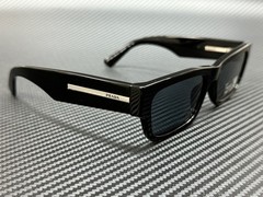 PRADA PR A03S 16K07T Black Blue Vintage Men’s 56 mm Sunglasses