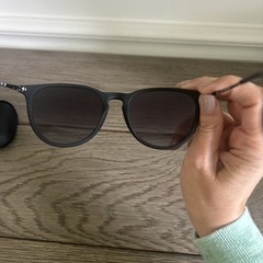 Ray-Ban RB4171 Erika 54mm Polarized Sunglasses Black Frame Gray Gradient Lens