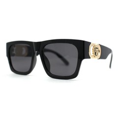 Men Sunglasses Fashion Designer Dark Black Hip Hop Gangster Style Square Shades