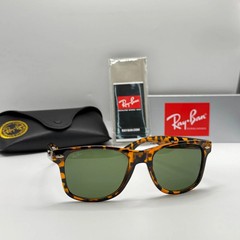 Ray-Ban RB2140 Wayfarer Sunglasses Unisex Black Frame 56mm Dark Lens UV NEW–