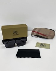 Burberry BE4291 Men’s Sunglasses – Black Frame & Lens – Free Ship! + Returns ✅