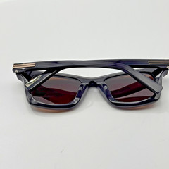 Ermenegildo Zegna Sunglasses EZ0270-F 20E Black Square Frame Brown Lens 52mm New