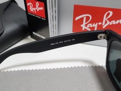Ray-Ban RB2140 Wayfarer Sunglasses Black Frame Glass Gray Lens 50-22 mm
