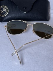Ray-Ban RB-3362 Cockpit Aviator Blue Mirrored Lens Sunglasses, 112/17-56 -14