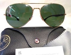 RAY-BAN RB3675 AVIATOR SUNGLASSES – ARISTA GOLD–HAVANA / G-15 GREEN 58/14 135