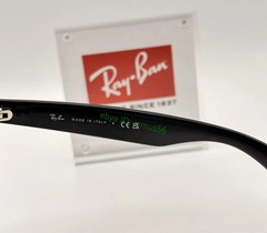 Ray-Ban JUSTIN RB4165 601/8G Sunglasses Dark Grey Matte Rubber Black 54mm