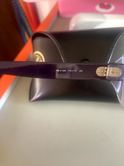 Ray Ban sunglasses 4129 741/11 2N – Made in Italy – Purple frame – includes case