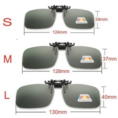New Unisex Polarized Clip on Sunglasses Near-Sighted Driving Night Vis Lens Cycl