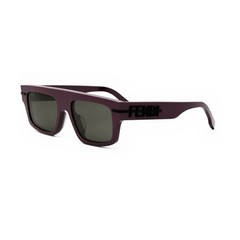 Fendi FE40091U 69A Square Bordeaux/Gray 54 mm Men’s Sunglasses Frame