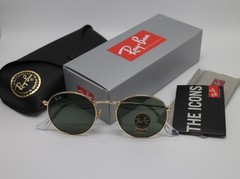 Ray-Ban Sunglasses RB3447 Round Metal Gold Frame Green Classic Lens 50mm Unisex