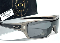 NEW Oakley TURBINE ROTOR Matte Grey POLARIZED Galaxy Black Lens Sunglass 9307