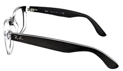 RAY-BAN RB2132 6143 55mm Gray Crystal Wayfarer Sunglasses Eyeglasses Frame Italy