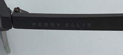 Perry Ellis Mens Sunglass Matte Grey Plastic Square, Solid Smoke Lens PE98 2