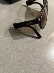 Ray-Ban RB4105 710 54-20 Unisex Square Sunglasses Light Havana With B-15 Lenses