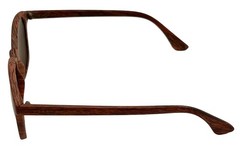 Perry Ellis Mens Sunglass Wood Plastic Square, Brown Lens PE83 2