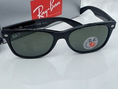 NEW Ray-Ban RB2132 NEW WAYFARER 901/58 3P Polarized G-15 Green 55mm Sunglasses