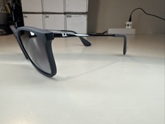 Ray Ban Chris Sunglasses RB 4187 622/8G 5418 145 Rubber Black Gradient Gray #98