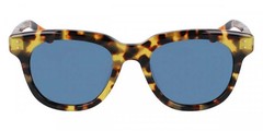 New SHINOLA by Flexon SH-1501S 244 Tokyo Tortoise Sunglasses with Blue Lenses