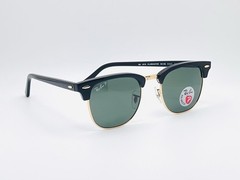 Ray-Ban Clubmaster Classic RB3016 (901/58) 51mm Polarized Sunglasses Green Lens