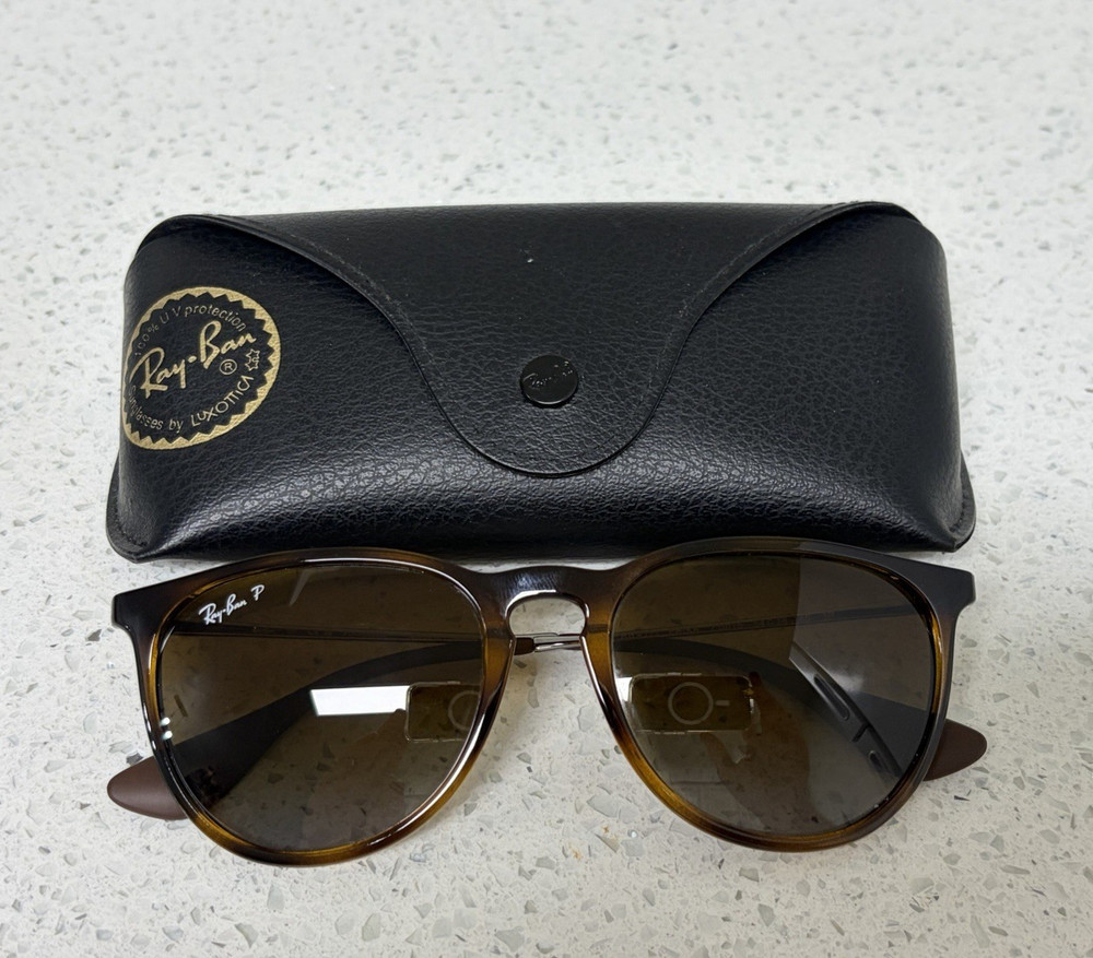 Ray-Ban Erika RB4171 710/T5 Polarized Tortoise Brown Sunglasses 54-18 145
