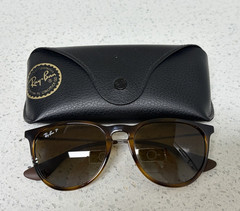 Ray-Ban Erika RB4171 710/T5 Polarized Tortoise Brown Sunglasses 54-18 145