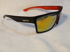 Hang Ten Sunglasses HT53B-DZ Black/gold Mirror Lens Square 60-17-128mm