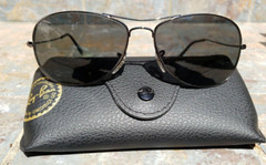 Ray-Ban 3362 Polarized Cockpit Aviator Sunglasses Gunmetal Grey, 59[]14, 135, 3P