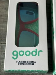 Goodr Polarized Sunglasses 2 Pairs Red Black New In Box Unisex Adult