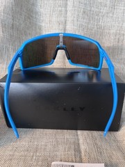 Oakley Sutro OO9406 Shield Sunglasses Blue Frame Mirrored Blue Lenses
