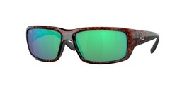 COSTA DEL MAR 6S9006 35 Fantail Tortoise Green Mirror 59mm Men’s Sunglasses 580G