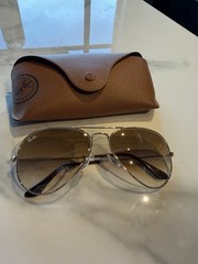 Ray-Ban Classic Aviator 58mm Sunglasses RB3025 Unisex – Shiny Gold/Brown