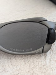 Oakley X-Metal Vintage Romeo Gray Frame Purple Iridium Lenses Polarize