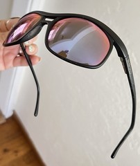 Vtg REVO 1006-001 Black Polarized H2O Blue Mirror Lens Aviator Sunglasses 57mm