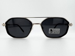 HAVVS HV68139 A Men’s Polarized Sunglasses Octagon Steampunk Silver Metal Frame