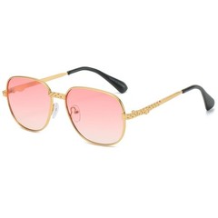 Sunglasses Men Fashion Retro Style Square Gold Frame Classic Designer Pilot 2026