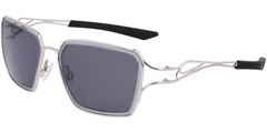 Nike Veil Prism Silver-Tone Geometric Square Sunglasses – NKEV24049 040
