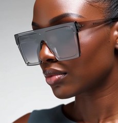 Women Men Sunglasses XL Oversized Luxury Hindsight Flat Top Square Designer New