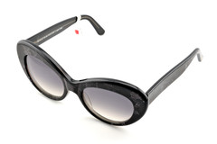Morgenthal Frederics Fay Col 274 Black Patterned Gradient Sunglasse Excellent 27