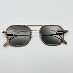 Ermenegildo Zegna Sunglasses EZ0306 59D Beige Brown Frame Smoke Lens 51mm New