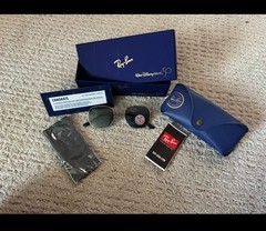 Disney 50th Anniversary Button Ray-Ban Aviator Polarized Sunglasses Limited Set