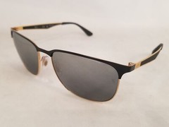 Authentic Ray-Ban RB 3569 RayBan sunglasses 187/88 Shiny Black Gold 59mm MEN