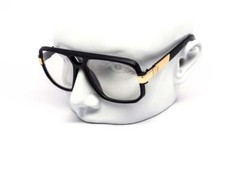 Men Sunglasses Designer Square Black Lens Gold Fashion Classic Retro Vintage NEW