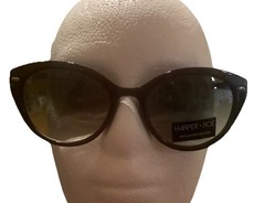 New Harper•Roe Shiny Black Sunglasses 52-18-146